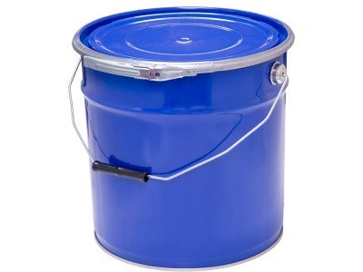 Ведро металл 18л. с крышкой, с обручем цв. (Ведро металл 18л. с крышкой, с обручем цв. ), арт. ВМо 18с, код: 26482