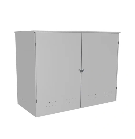 Шкаф для баллонов 1350x560x400 мм Светло-серый