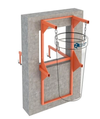 Кронштейн стеновой (оконный) для мусоросброса
