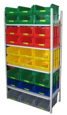 Стеллаж полочный с ящиками СТ (СУ) комплектация 4