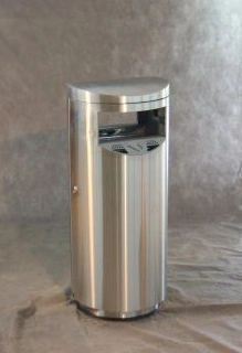 Урна-пепельница Терминал М, 400х935 мм, шлифованная, 40 л