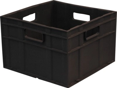 Ящик сплошной 420×420×292 мм, объем 51.51 л., арт.: 309, чёрный, код: 00409