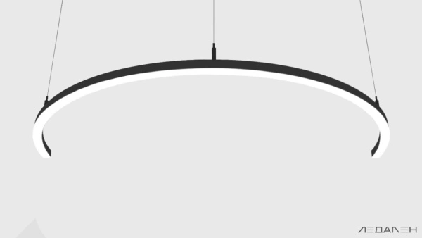 Светильник дуга ARCO SIDE 6000K 96W, корпус черный