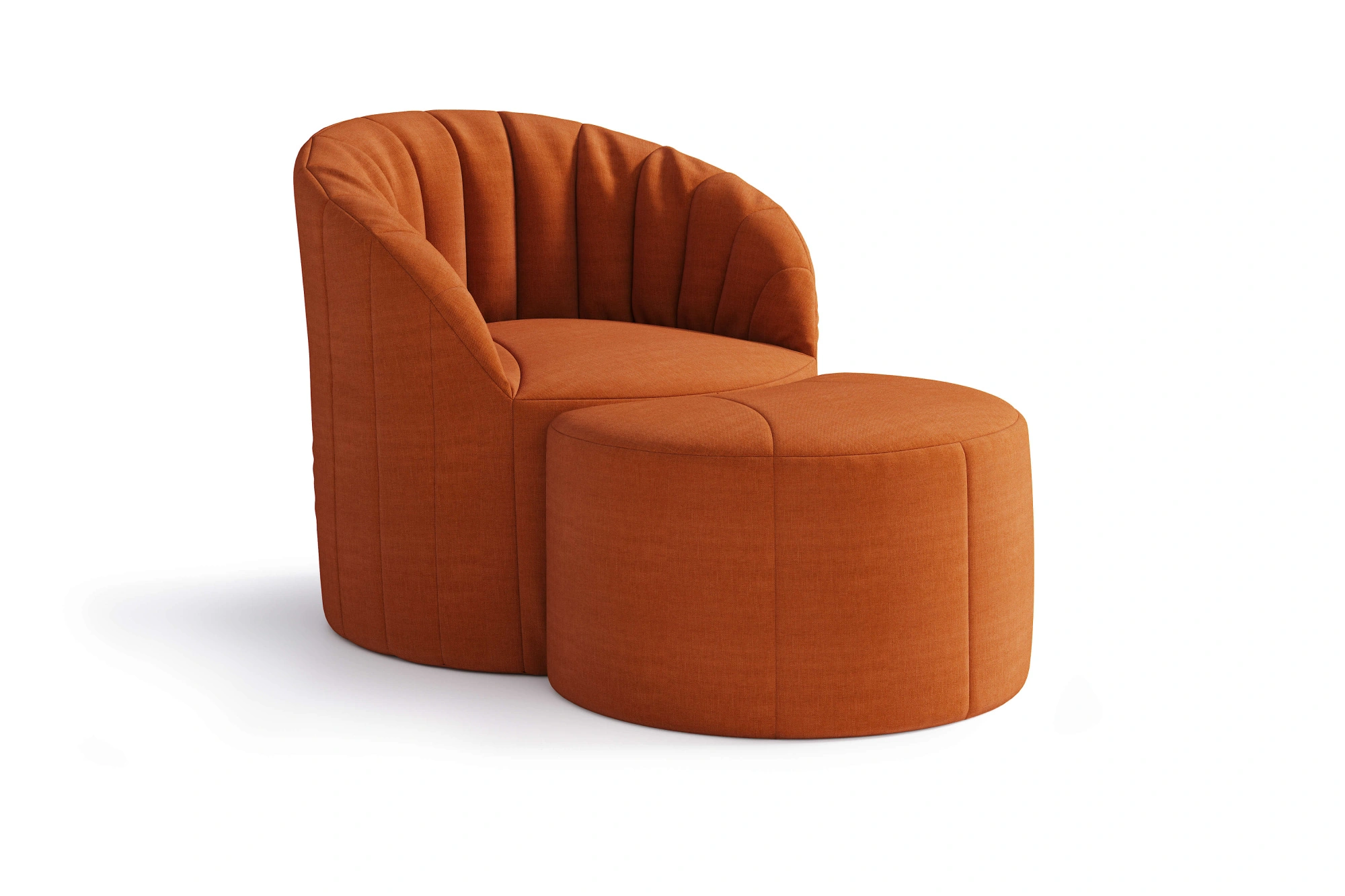 Пуф Шелл Луна ткань Вельвет-люкс