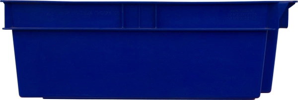 Ящик сплошной 600×400×200 мм, объем 37 л., арт.: 206, синий, код: 02263