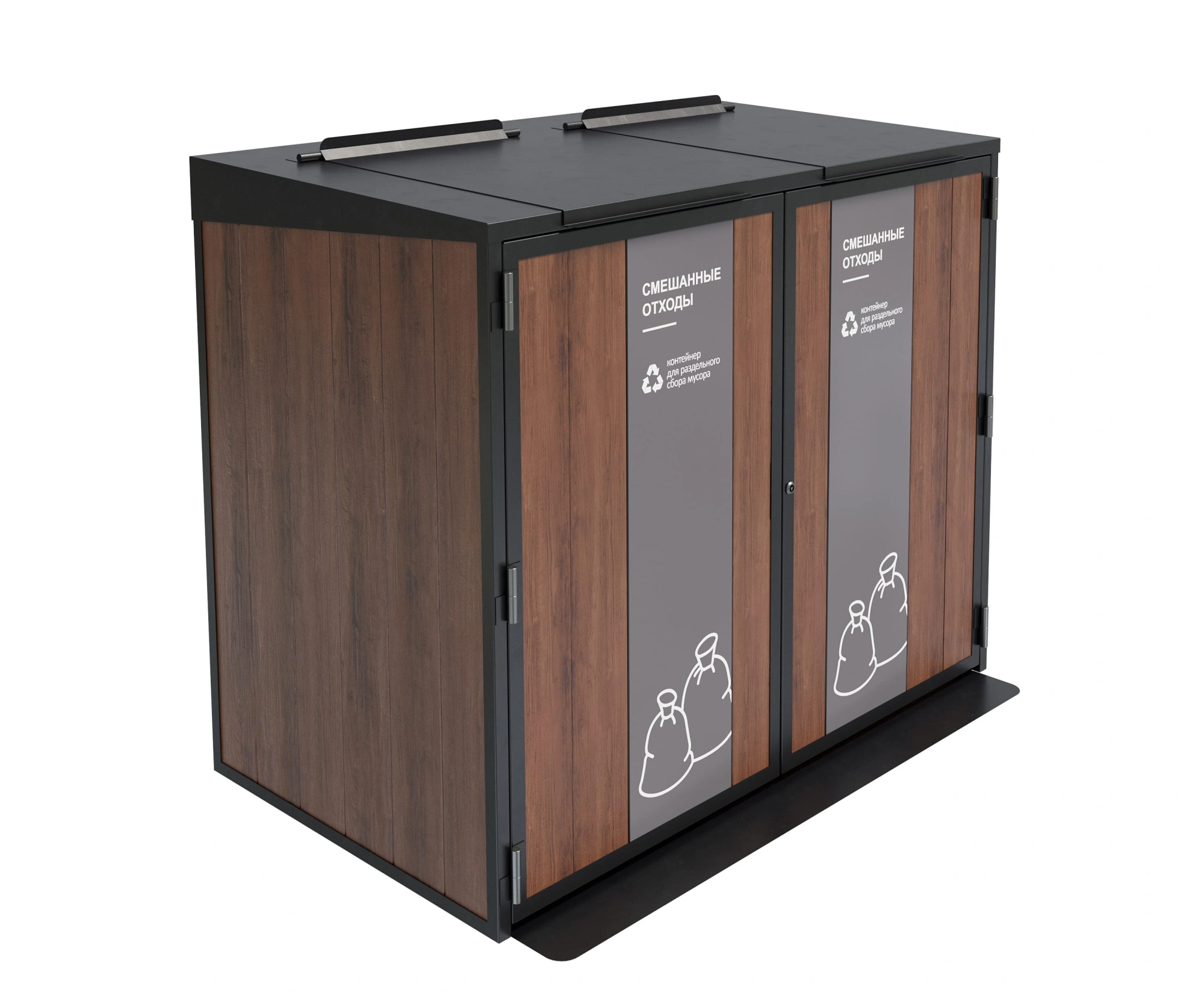 Контейнерный шкаф «Блок композит» Сталь, композит