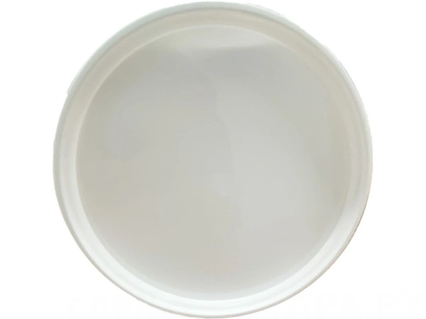 Ведро 1,18л круглое, с пластиковой ручкой, с белой крышкой, код: 36243