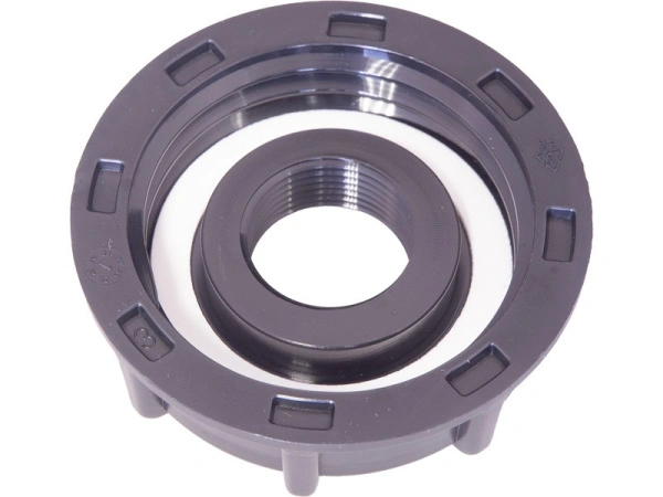 Переходник п/э для еврокуба 2"× 3/4" "мама-мама", резьба S60X6, код: 37991