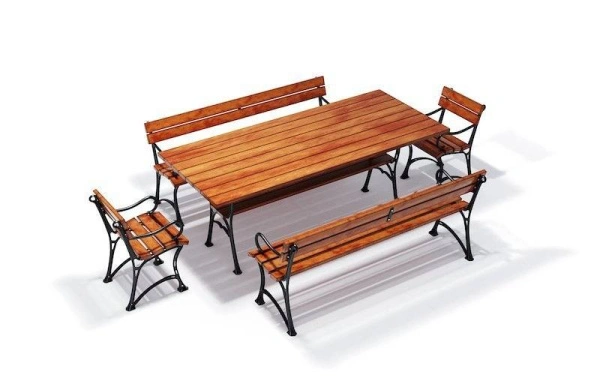 Комплект чугунный «Ратио» Стол плюс 2 скамейки