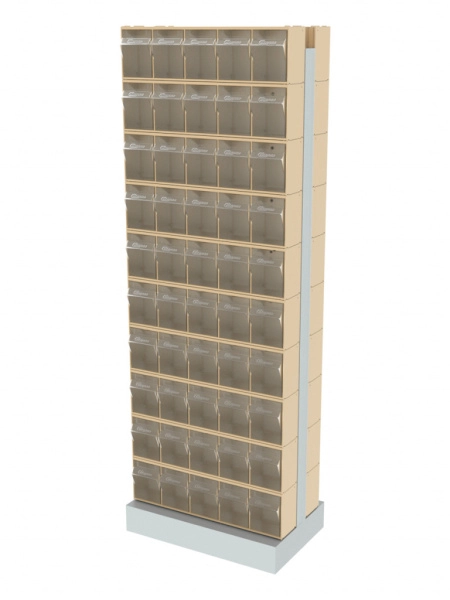 Стойка бежевая двусторонняя напольная Стелла-техник 406-00-00-10-B