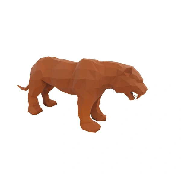 Полигональная фигура «Тигр»