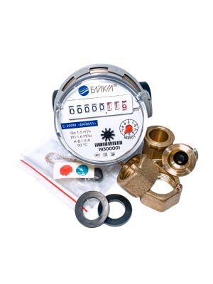 Счетчик крыльчатый одноструйный холодной и горячей воды С-300M-15-М-80-В 